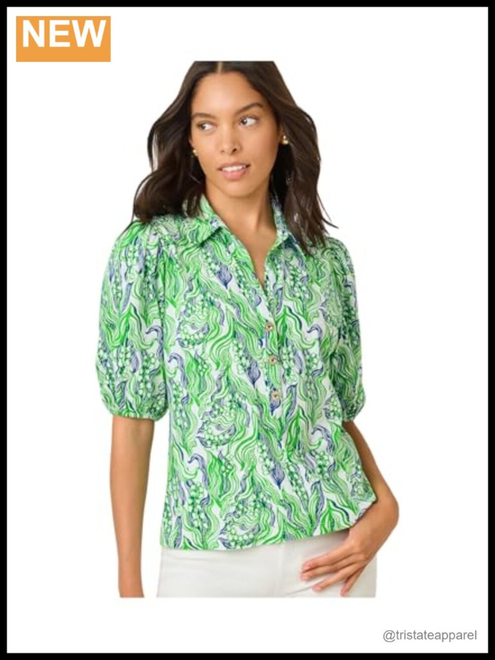 Lilly Pulitzer Women's Bingley Knit Top Blouse Cotton Floral